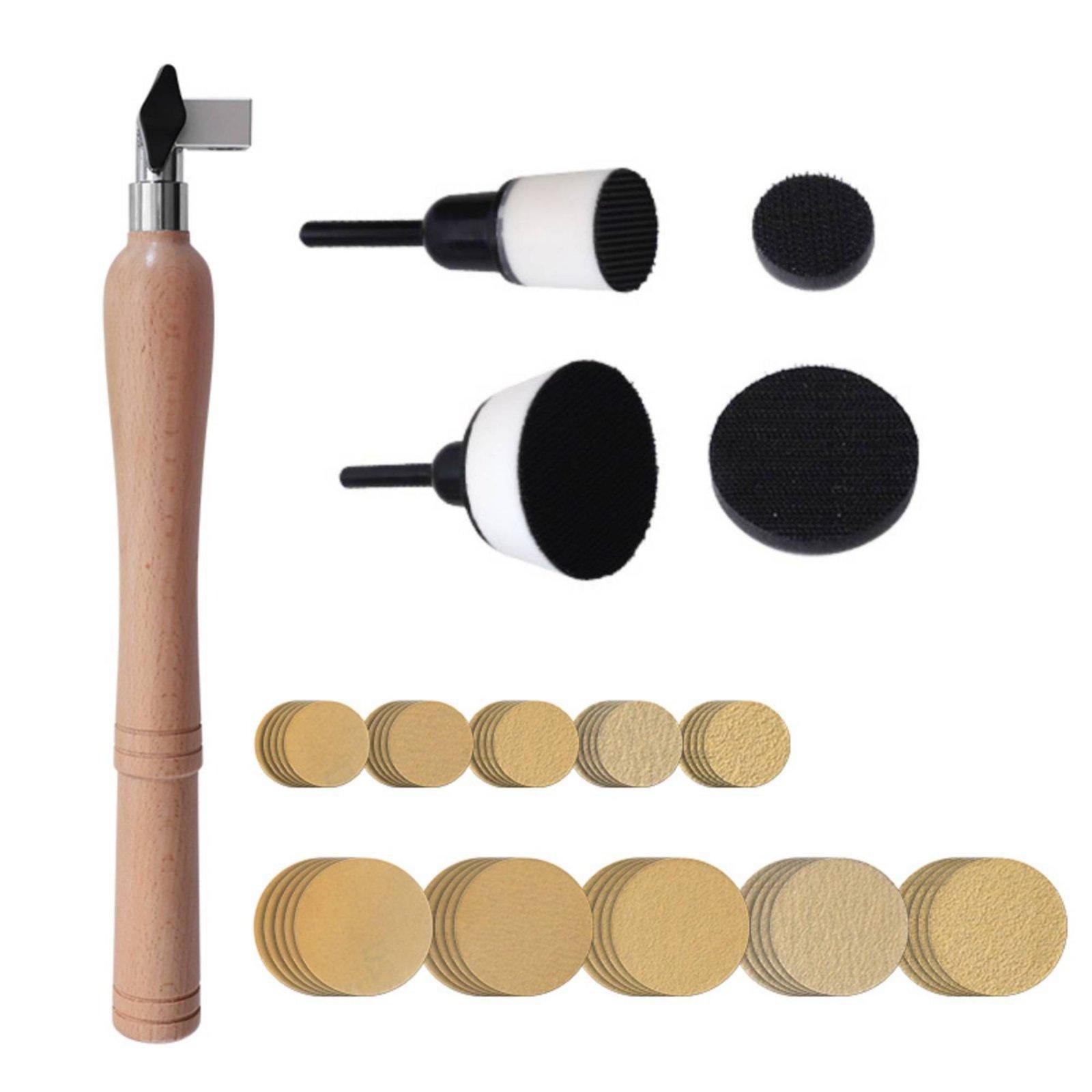 Woodworking Lathe - Handzame schuurschijven, houten schuurset, draaibank polijstgereedschapset