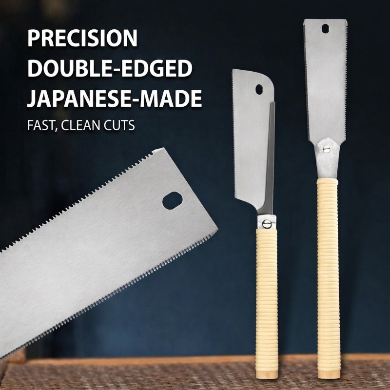 Woodworking Japanese - Japanse stijl dubbelzijdige handzaag, precisie handzaag