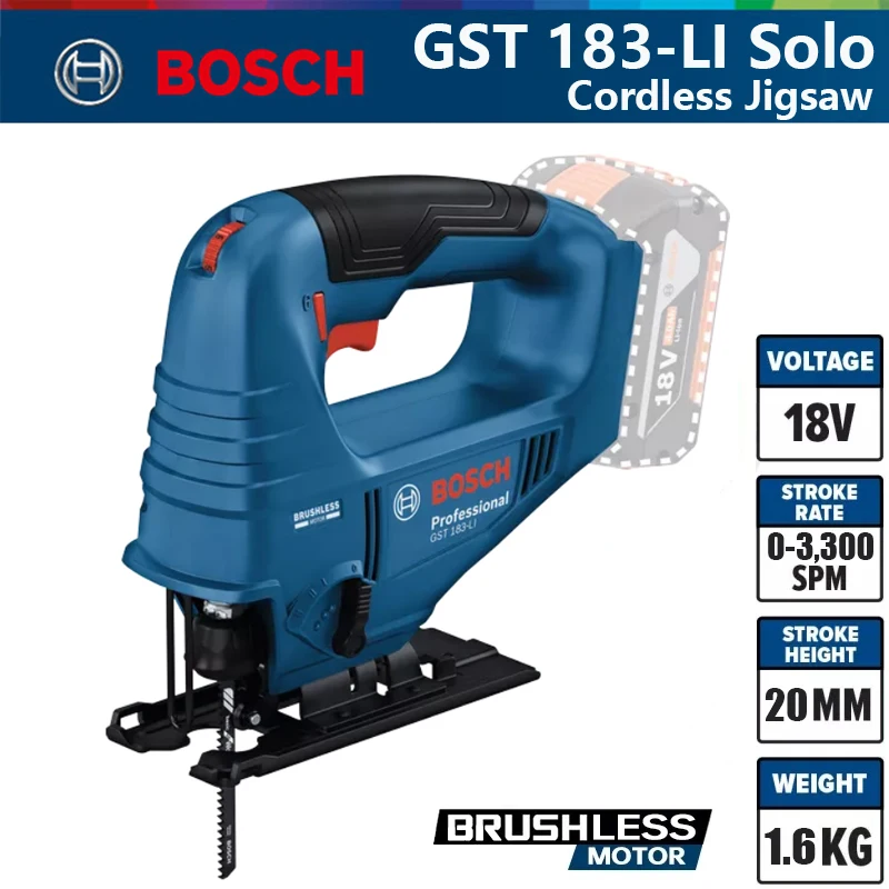 Woodworking Multi Tool - Bosch GST 183-LI Professional Elektrische Decoupeerzaag