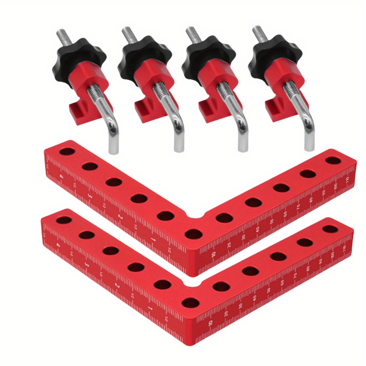 Woodworking Right Angle Clamp - Aluminiumlegering 90 graden positioneringsset voor houtbewerking,