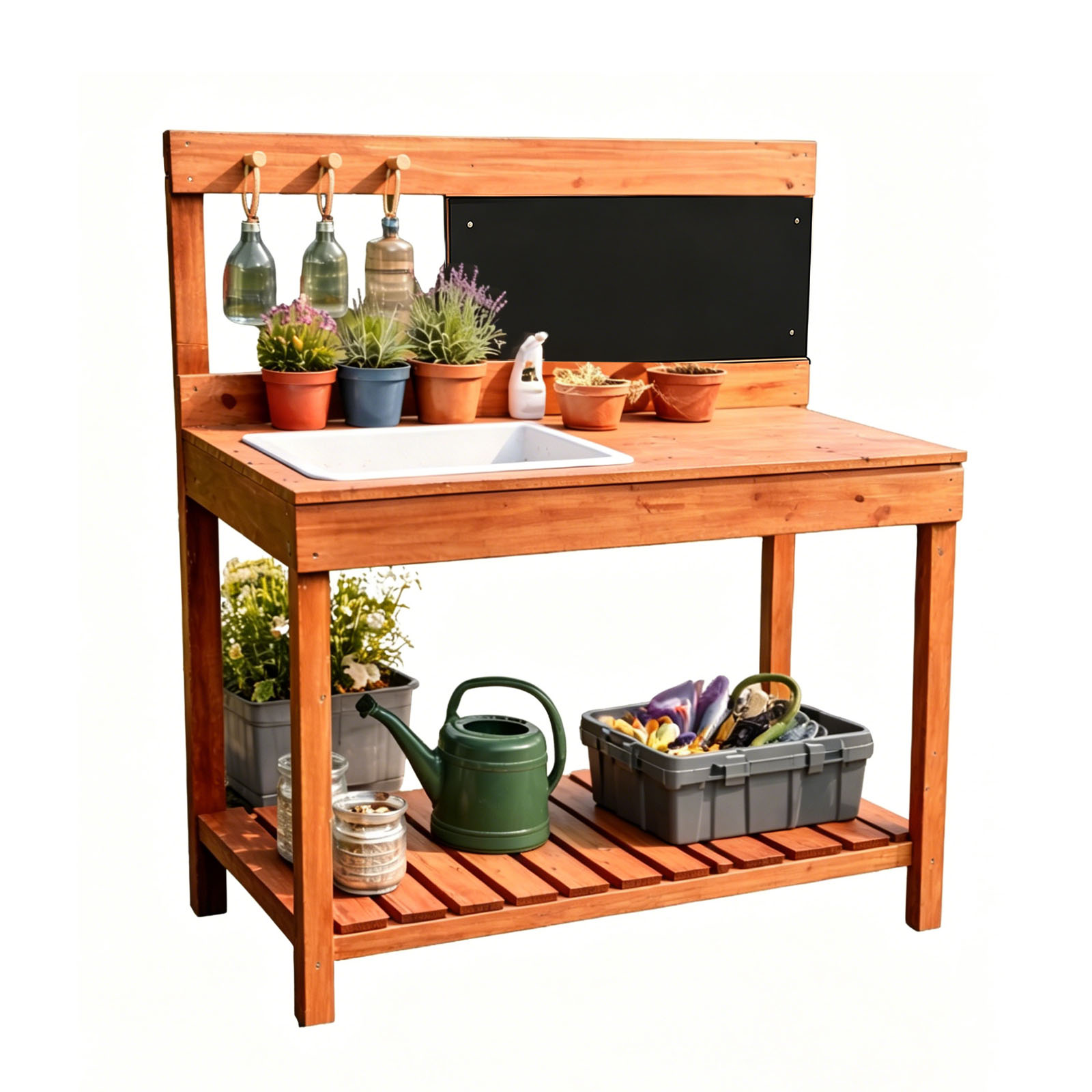 Woodworking Workbench - Houten plantentafels voor kinderen, binnen en