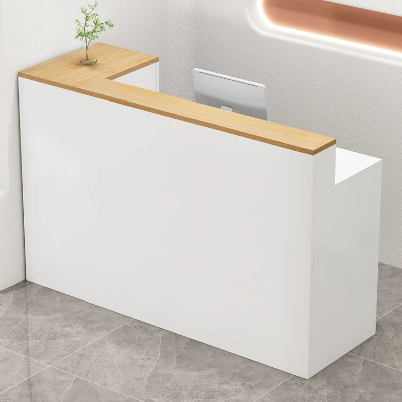 Woodworking Institute - Luxe moderne Infodesk-receptiebalie Elegante receptiebalie aan