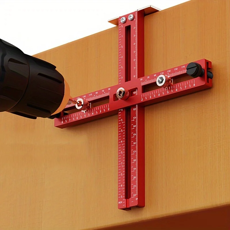 Woodworking Project Plans - Aluminium kasthandgreep Jig Verstelbare punch-locator Gereedschap