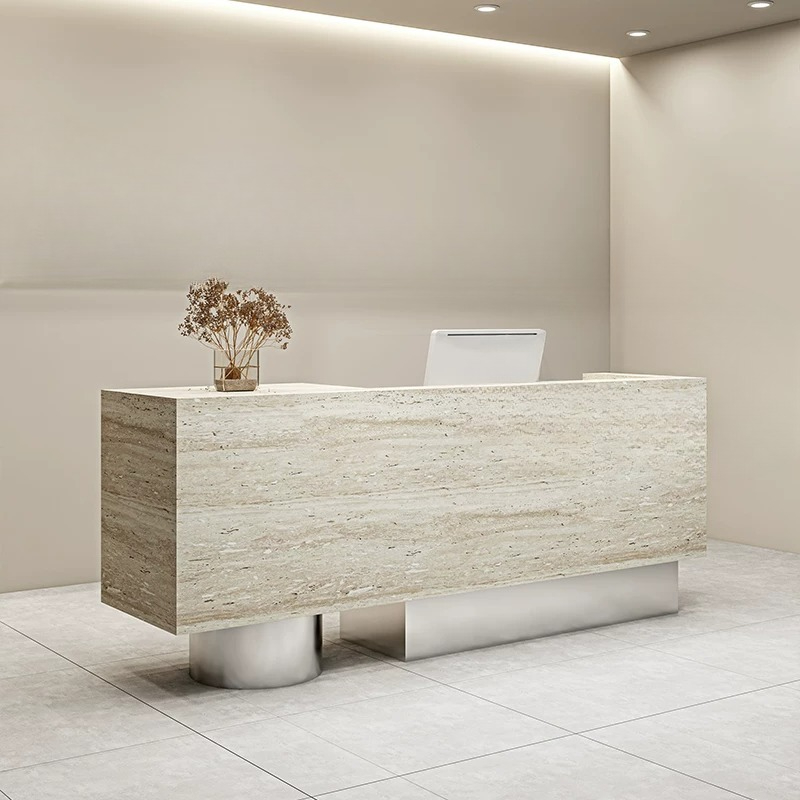 Woodworking Institute - Kapper Receptiebalie Schoonheidsinstituut Fronttafel Receptie Minimalistisch