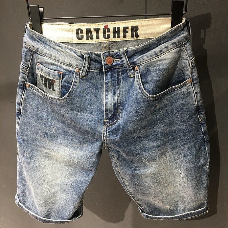 Woodworking Brand - Korte Jeans Broek Voor Mannen Oversized