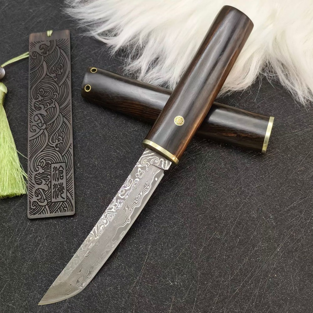 Woodworking Japanese - Hoge hardheid VG10 Damascus Tanto Blade