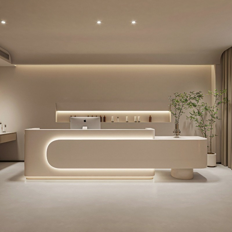 Woodworking Institute - Moderne luxe receptiebalie Schoonheidsinstituut Balie Receptiebalie