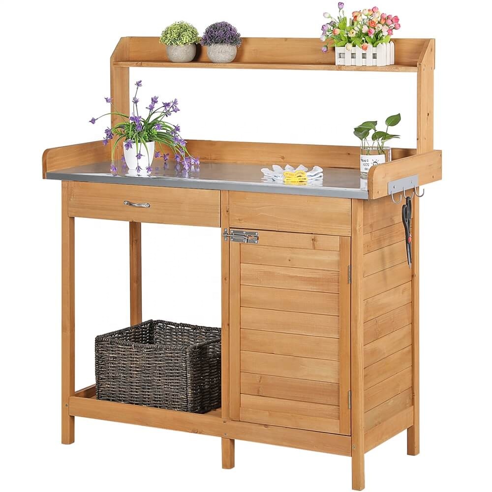 Buitenwerktafel van massief ho - Woodworking Workbench recensie en prijs