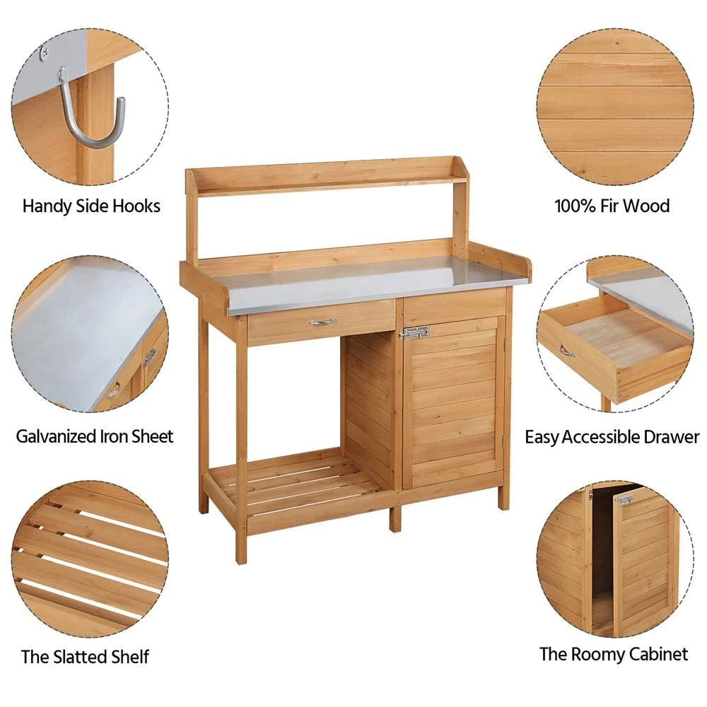 Buitenwerktafel van massief ho - Woodworking Workbench recensie en prijs
