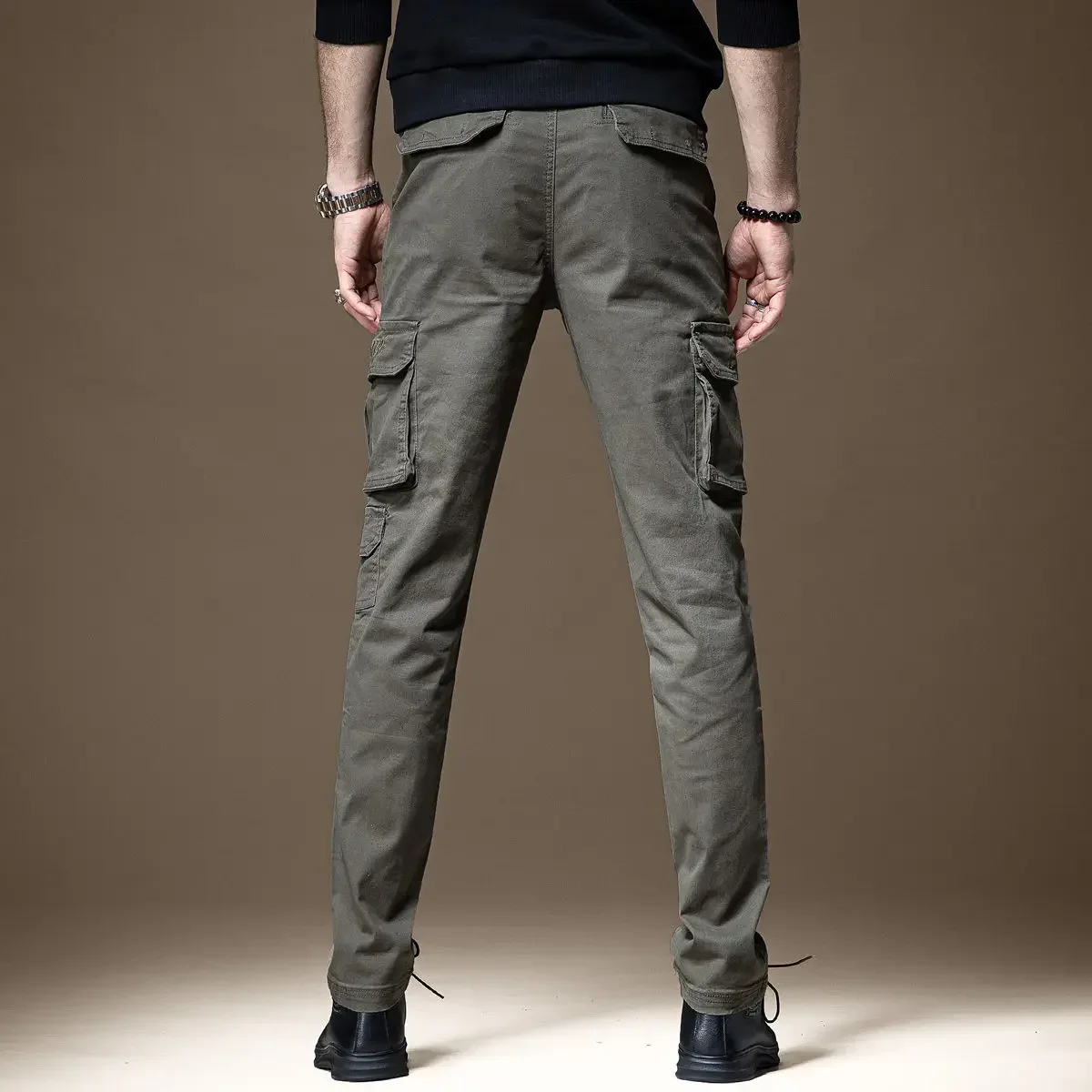 Broek Man Zwarte Slanke Cargob - Woodworking Brand recensie en prijs