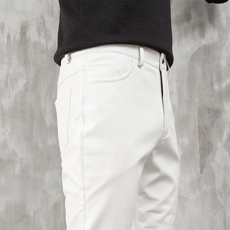 Heren Leren Broek Skinny Fit S - Woodworking Brand recensie en prijs