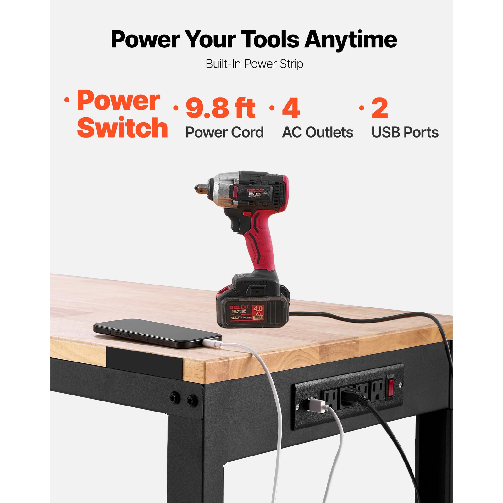 In hoogte verstelbare werkbank - Woodworking Workbench recensie en prijs