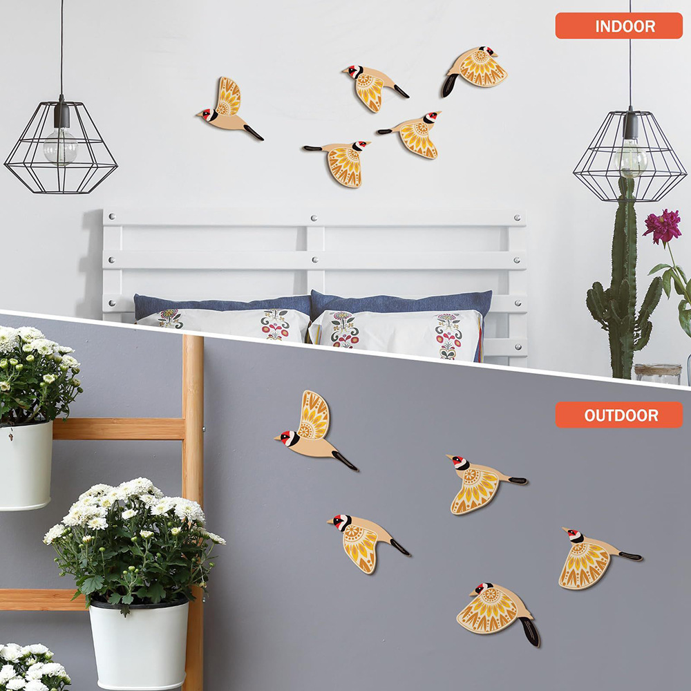 5 Vogelwandkunstwerken, Scandi - Woodworking Gifts recensie en prijs