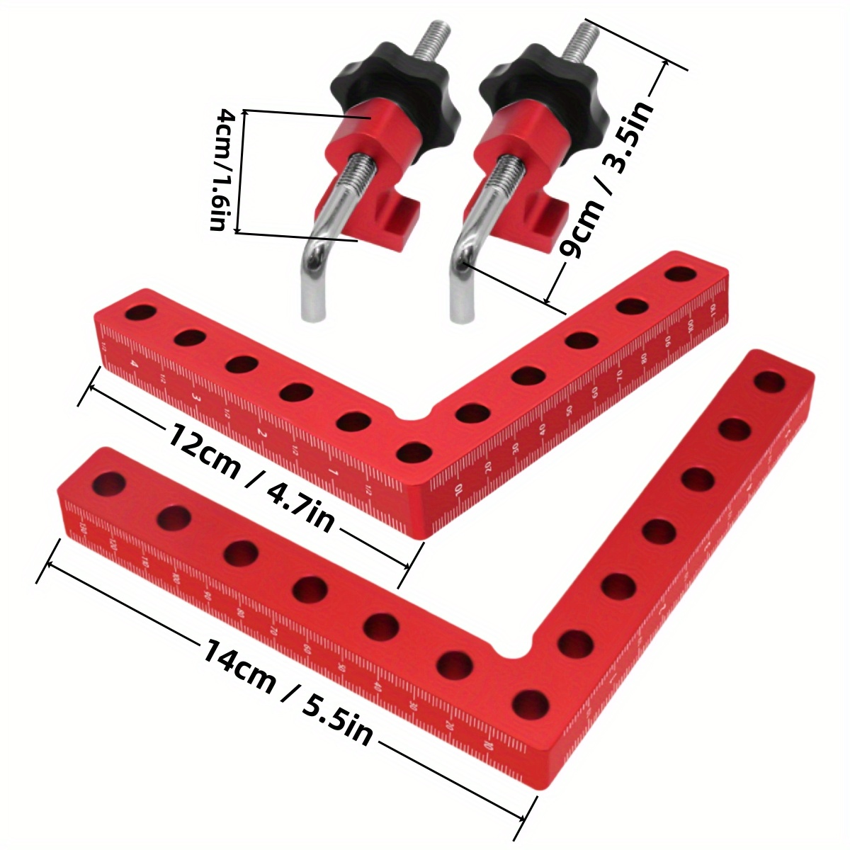 Aluminiumlegering 90 graden po - Woodworking Right Angle Clamp recensie en prijs