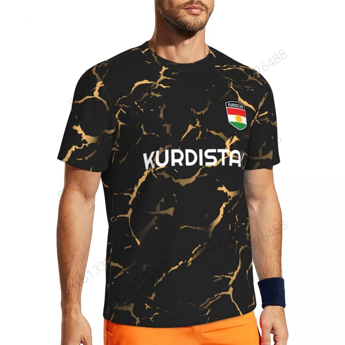 Koerdistan Vlag 3D Bedrukte T- - Woodworking Brand recensie en prijs