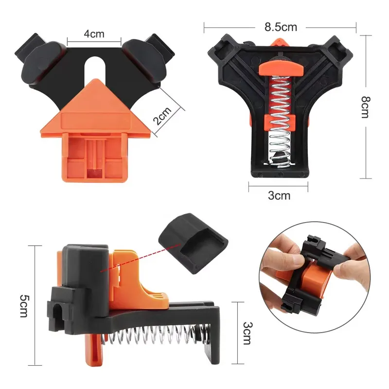 EE1 4PCS 90 graden klemmen voo - Woodworking Right Angle Clamp recensie en prijs