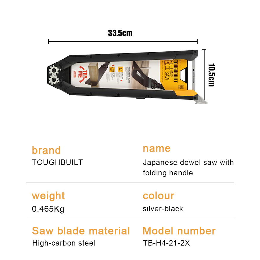 TOUGHBUILT TB-H4-21-2X Japanse - Woodworking Japanese recensie en prijs