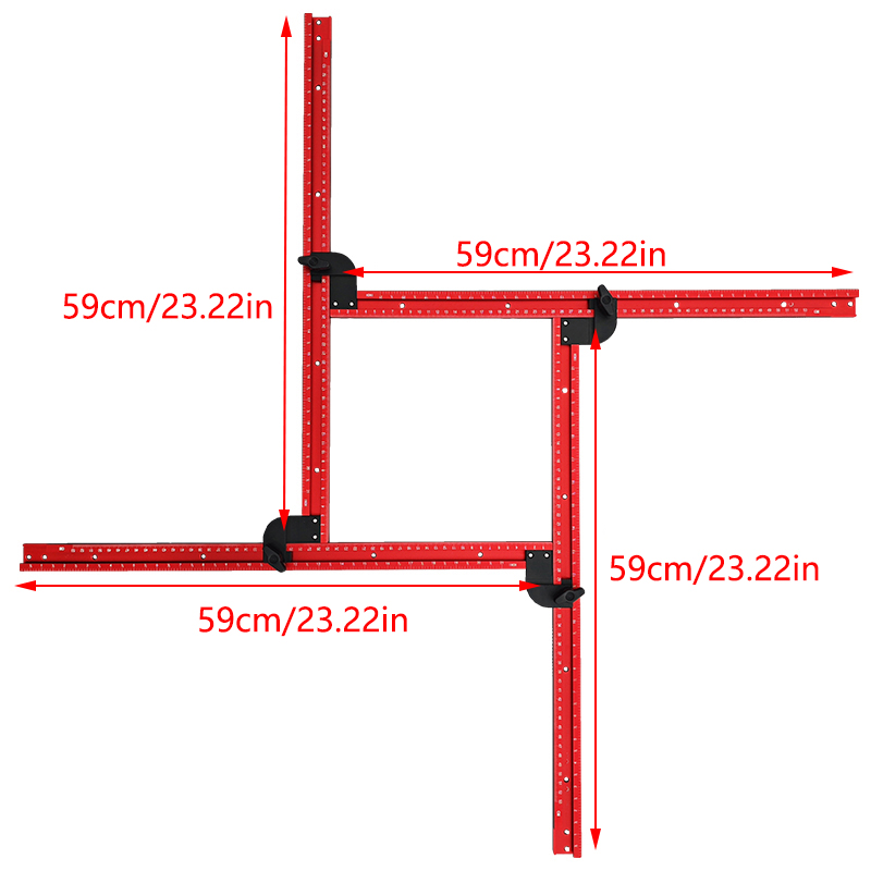 59Cm Verstelbare Vierkante Rou - Woodworking Project Plans recensie en prijs