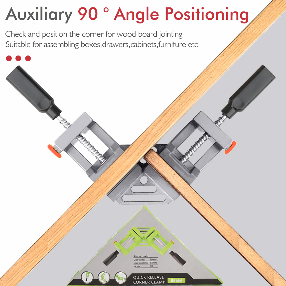 90 Graden Clip Lassen Houtbewe - Woodworking Right Angle Clamp recensie en prijs
