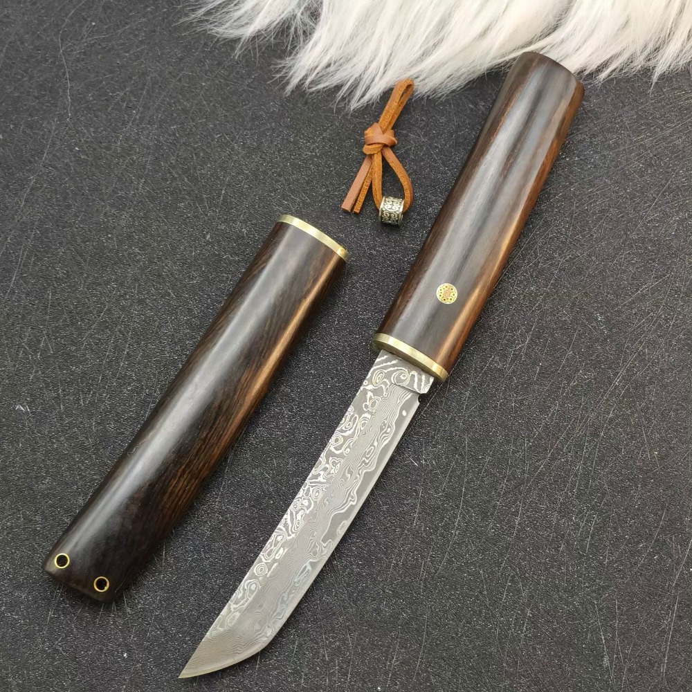 Hoge hardheid VG10 Damascus Ta - Woodworking Japanese recensie en prijs