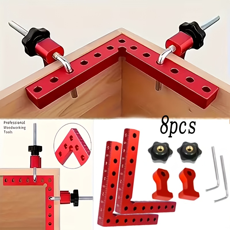 8-delige set van 90 graden hoe - Woodworking Right Angle Clamp recensie en prijs