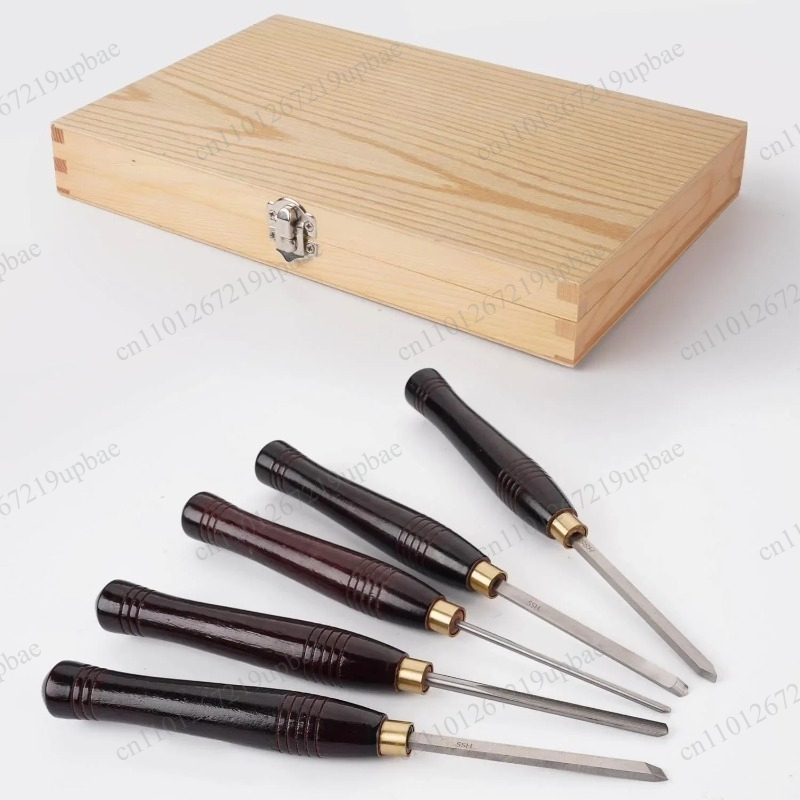 5-delige HSS-draaibankbeitelse - Woodworking Lathe recensie en prijs