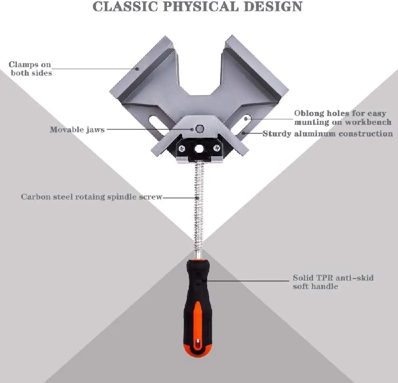 90 graden rechte hoek klemklem - Woodworking Right Angle Clamp recensie en prijs