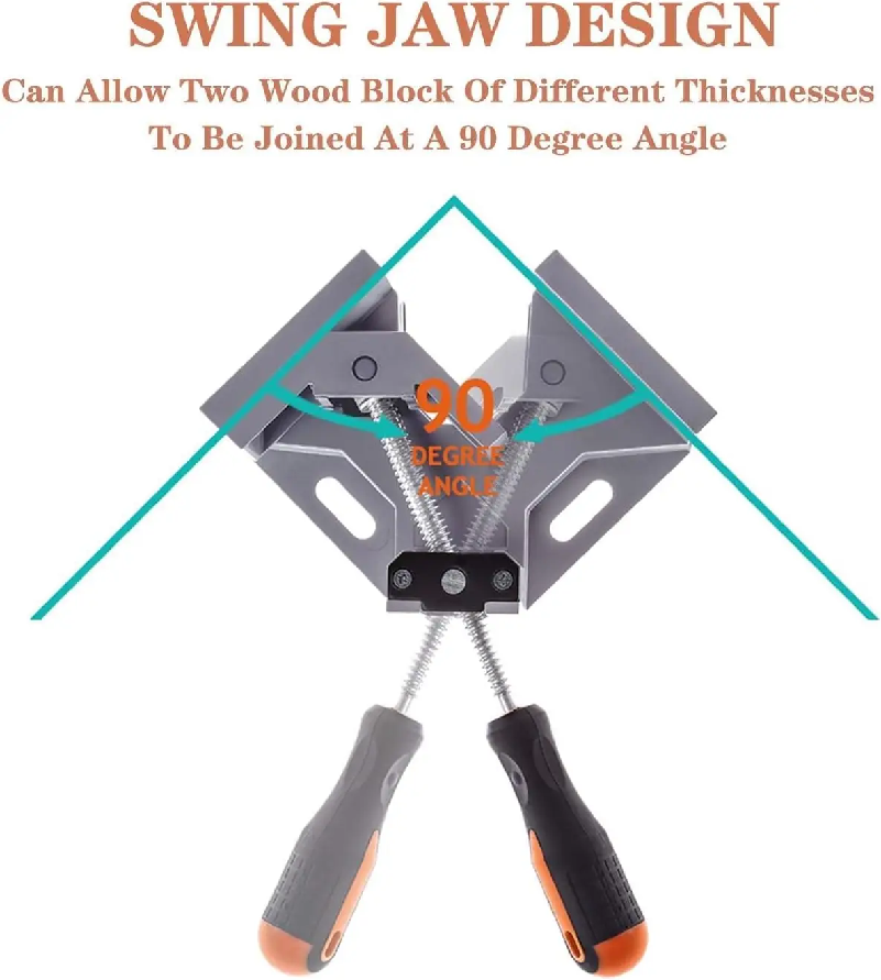90 graden rechte hoek klemklem - Woodworking Right Angle Clamp recensie en prijs