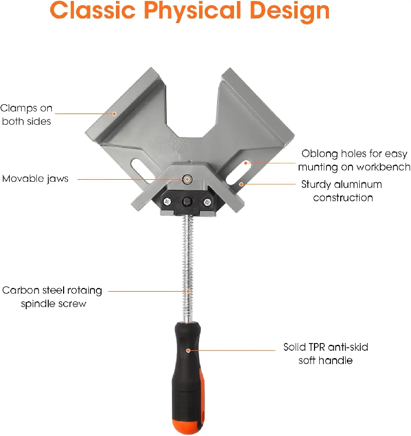 90 graden rechte hoek klemklem - Woodworking Right Angle Clamp recensie en prijs